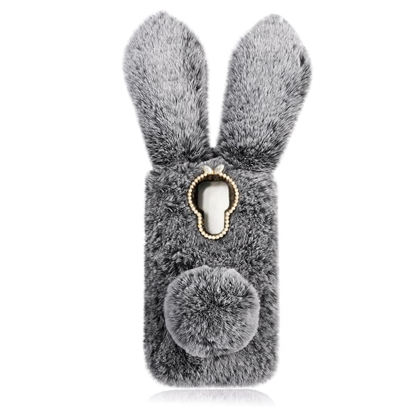 Étui de Téléphone Lapin Adorable en Peluche, Étui de Protection Compatible pour Moto g Play