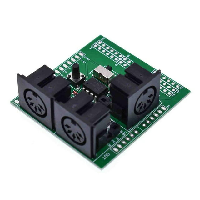 Langgg MIDI Shield Breakout Board Instrument de Musique Remplaçant la Plaque de l'Adaptateur d'Interface Numérique pour