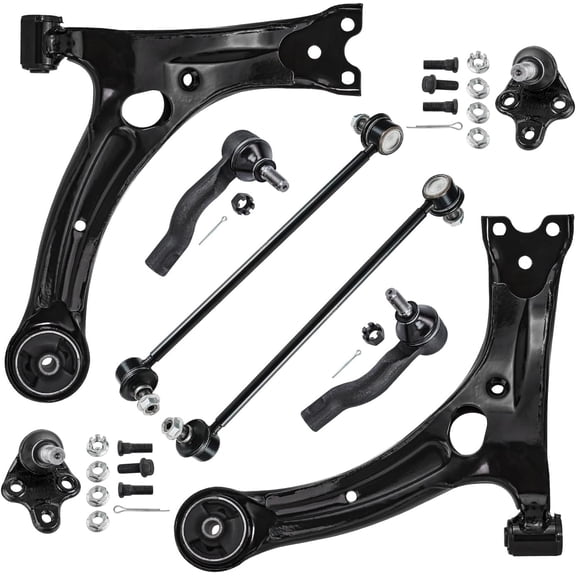Detroit Axle - 8pc Front End Control Arm Suspension Kit for Toyota 2000-2005 Celica Tie Rod Sway Bar