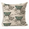 thumbnail image 5 of Square Cloth Pillow Covers with Butterfly Images, 5 of 11