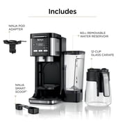 Ninja DualBrew Hot & Iced Coffee Maker, Single-Serve, compatible with K-Cups & 12-Cup Drip Coffee Maker CFP101