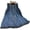 Blue, variant on LYMAYTER ‌‌‌‌‌Toddler Little Girls Summer Denim Dress Loose Fit Pleated Hem - Casual Kids Dress 2-8Y