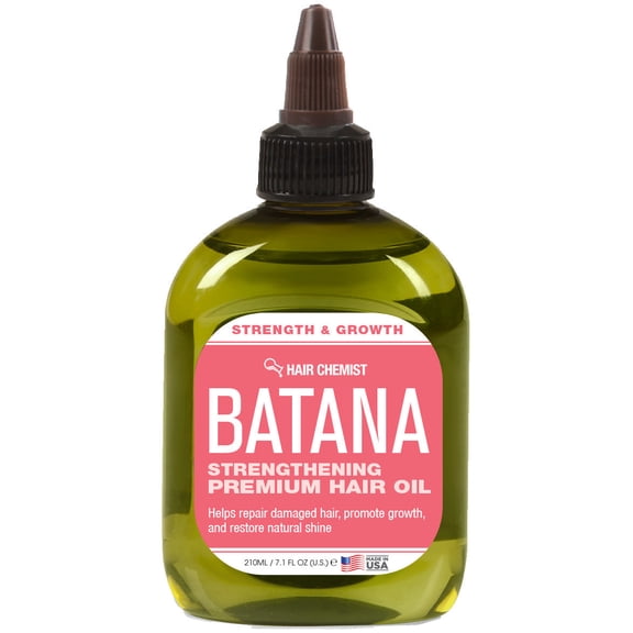 Hair Chemist Batana Strengthening Premium Hair Oil, Growth Treatment for Damaged Hair, 7.1 oz