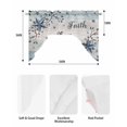 thumbnail image 5 of Vintage Farmhouse Swag Valances for Windows, Small Curtains Drapes, Blue Country Texas Star Vines Wooden Kitchen Window Curtains Over Sink Window Treatment Valance for Bedroom/Bathroom 56"x36", 5 of 5