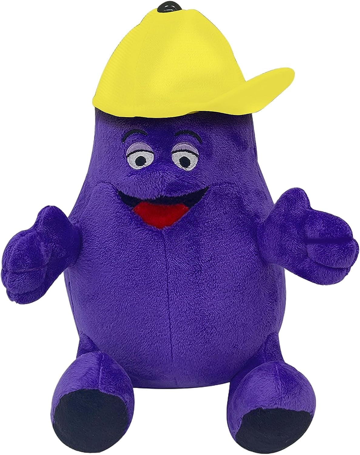Hweilai Grimace Plush Grimace Yellow Hat Stuffed Animal plushies