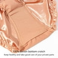 Women Satin Panties Solid LowWaist Elastic Briefs Underpants