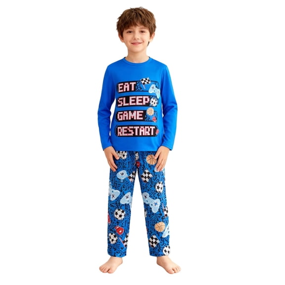 RTKFRFLM Boys Hooded Outfit Set Soft Two Piece Sleepwear with Pockets Cozy Loungewear