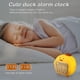 thumbnail image 2 of Despertador de pato para niños, linda luz nocturna, dos grupos de despertadores, brillo ajustable, lámpara portátil recargable de silicona para dormitorio., 2 of 5