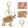 thumbnail image 4 of Elephant Keychain Charm Pendant Backpack Gift Handbag Key Keyring Gifts Charms Ring Rhinestones Women Chain Evil Eye, 4 of 9
