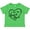 Apple Green, variant on I Love My Aunt and Uncle in Black Chalk Heart Boys or Girls Toddler T-Shirt