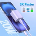 thumbnail image 2 of JAYUANONE 20W PD USB C Charger Block with 6FT Fast Charging Cable For iPhone 16 Pro Max/16 Pro/16/16 Plus, 15 Pro Max/15 Pro/15, Android Phone, 2 of 6