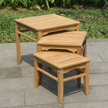 3 Pack Table - Willem Teak Nesting Tables 3-Pack