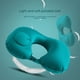 thumbnail image 4 of Almohada inflable en forma de U para el cuello, artefacto de viaje, plegable, portátil, flocado, soplado, 4 of 6