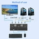 thumbnail image 3 of Conmutador Dvi Kvm De 2 Puertos Conmutador Kvm De Alto Rendimiento Para 2 Pc Compartir 1 Monitor Conmutador Kvm De Dos Puertos Ampliamente Compatible Con Controlador Para La Oficina En El Hogar Vogacara EL010202-00, 3 of 6
