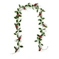 thumbnail image 2 of Roses Fleurs Table Centre de Table Automne Décorations Chambre Fleurs Ling Baies Rouges Guirlande de Noël Flexible pour Hiver Noël Nouvel An Vacances, 2 of 3