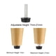 thumbnail image 4 of Niveladores de Muebles, Altura Ajustable de 7mm a 21mm M6 x 25mm Rosca, 8Pcs, 4 of 4