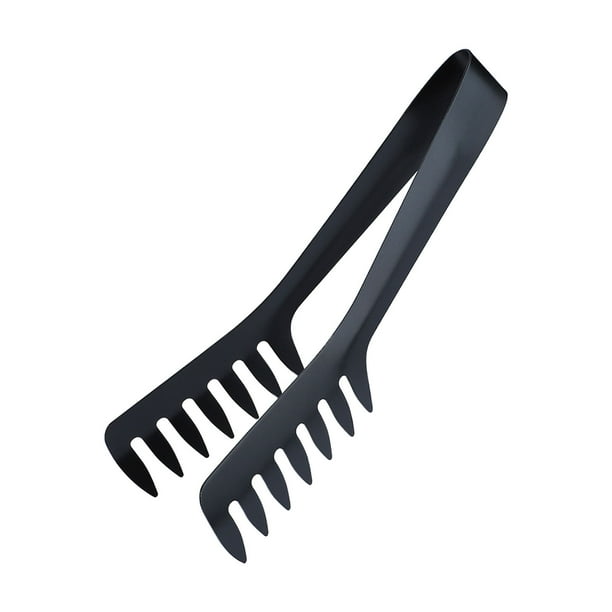 Pinzas para Espaguetis, Mango Ergonómico de Acero Inoxidable, Diseño Resistente y Duradero, Pinza para Alimentos con Forma de Peine, Ideal para Fideos, Sartén, Pasteles, Herramienta de Cocina, Juego
