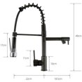 thumbnail image 5 of Grifo de cocina grifo de fregadero con 2 grifos 360 ° agua fría y caliente esquí esquí Gafas de esquí, 5 of 5
