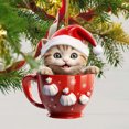 thumbnail image 3 of Moocorvic Christmas Cat Pendants Cute Christmas Tree Ornaments, Christmas Decorations for Tree, Home, Winter Party, Holiday Party Gifts, 3 of 6