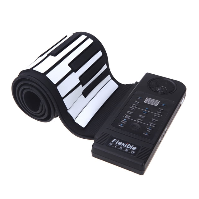 Teclado de piano electrónico de 61 teclas Piano enrollable flexible de silicona