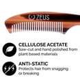 thumbnail image 7 of ZEUS Mustache Comb Set for Men - Best Handmade Saw-Cut Pocket, Folding, and Large Moustache Comb Gift Set! (Traditional), 7 of 7