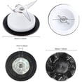 thumbnail image 3 of Pour Kitchenaid Mixeur 4 Feuilles Lame et Mixeur Coupleur avec Clé, 3 of 5