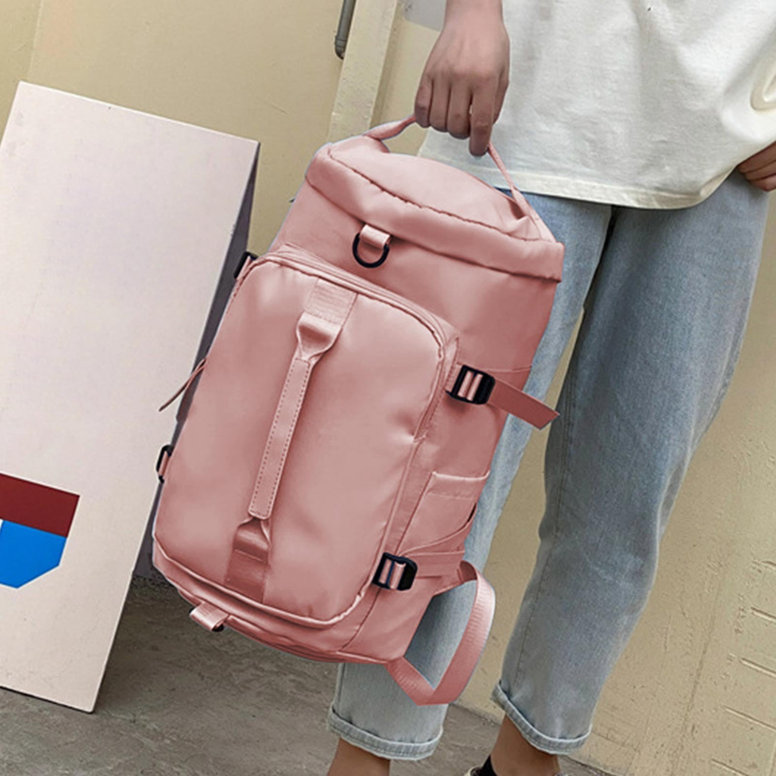 Gym Bag for Men and Women Sports Duffle Bag Travel Backpack Weekender Overnight Bag with Shoes Compartment and Wet Pocket