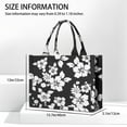 thumbnail image 3 of Large Capacity Tote Bag,Pioneer Flower Floral Print Pattern Handbag Fashion Luxury Tote Bag,15.7"x13"x 5.1" Inches,Laptop Compatible, 3 of 6
