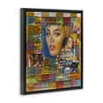 thumbnail image 4 of Stupell Industries Beyonce Musician Collage People Drawing Black Floater Framed Canvas Art Print Wall Art, 25 x 31, 4 of 10