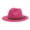 Hot Pink, variant on EnJoCho Women Sport Hat Windfall Men Vintage Wide Brim Fedora Hat With Belt Buckle Outdoor Holidays Caps