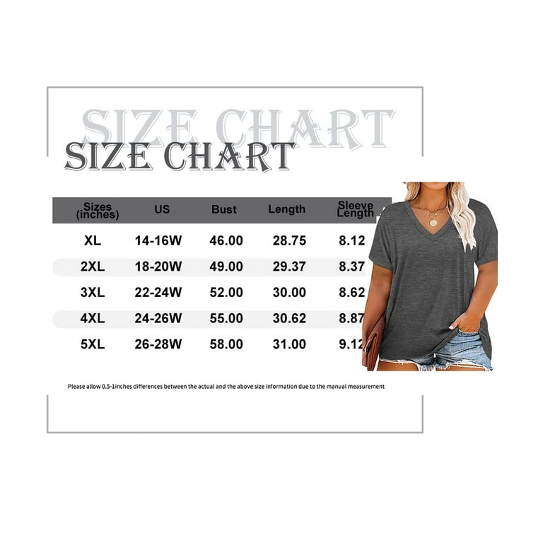 TIYOMI Womens Plus Size Tops Basic Short Sleeve Shirts V Neck Tunics Wine  Red Casual Loose Fit Blouses Solid Color Tees for Summer 5XL 26W 28W 