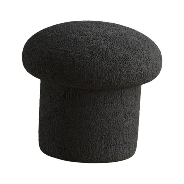 Taburete para reposapiés, taburete pequeño para cambiar zapatos, taburete para sofá, taburete para té, otomano para puerta, apartamento, dormitorio, Negro mayimx Escabel