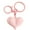 Light Pink, variant on Sturdy Acrylic Heart Keychain in Assorted Candy Hues for Keys and Bags
