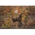 thumbnail image 2 of Murdock, Ramona 18x13 Gold Ornate Wood Framed with Double Matting Museum Art Print Titled - Moose Meadow, 2 of 4