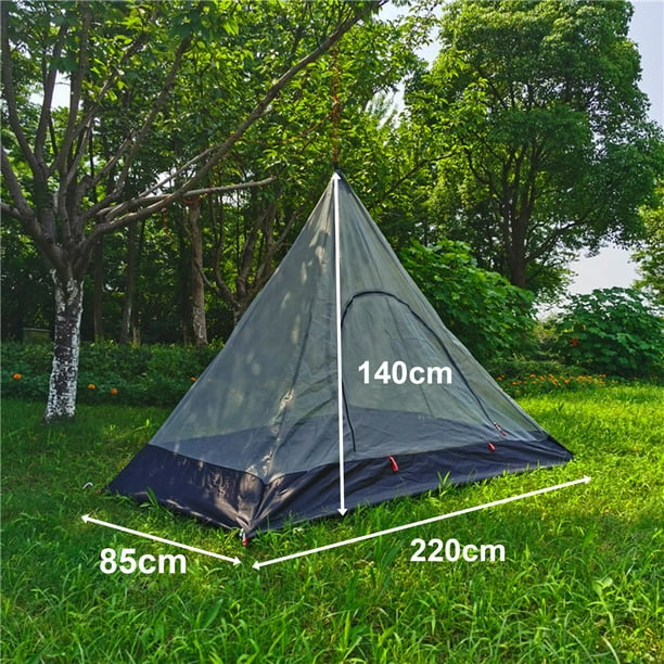 koolsoo Pyramid Tent Camping Teepee Mesh Net for Hiking