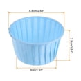 thumbnail image 2 of 100pcs Moldes para Magdalenas de Papel de 3.5oz Antiadherentes Desechables Azul Unique Bargains, 2 of 6