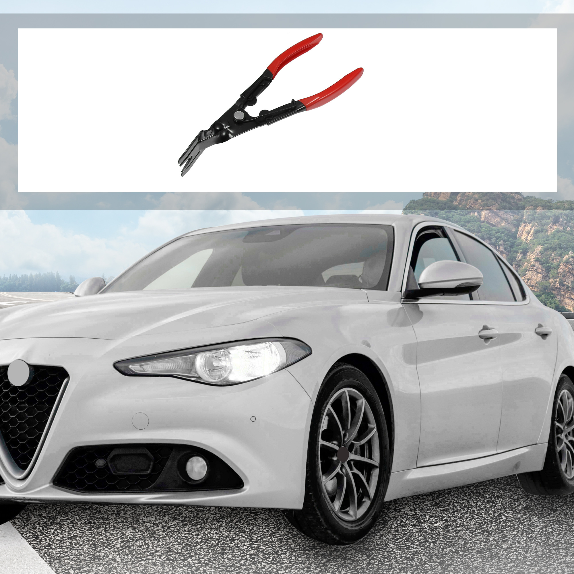 Unique Bargains 1pcs Universal Car Trim Clip Plier Tool Door Panel Trim Clip Removal