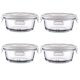 thumbnail image 1 of R.repad yay Contenedores de Vidrio para Alimentos Redondos de 1.5 Tazas, Paquete de 4, 1 of 9