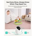thumbnail image 5 of Dr.Care VistaView Lite Smart Wifi Baby Monitor – 4" 720P Split Screen, 1080P Camera, App Control, Motion Alerts, 5 of 9