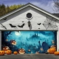 thumbnail image 5 of Garage Door Sign Merry Christmas Festive Decoration Polyester Material Weather Resistant Easy Installation Large Size Versatile Use for Family Gatherings Outdoor Indoor Garage Driveway Wall, 5 of 5