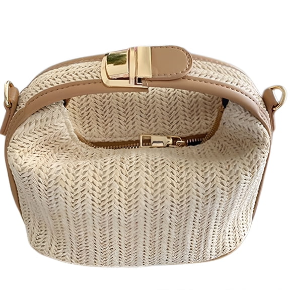 GASTROPOD Women'S Straw Woven Crossbody Bag Woven Crossbody Bags for Women,Beige
