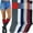 Four Stripes, variant on ToBeInStyle Women's Pack of 6 Knee High Socks