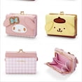 thumbnail image 3 of Sanrio Hello Kitty Pocketbook My Melody KT Cat Cinnamon Roll Pringle Kuromi Cartera de cuero PU, bolso de tarjeta plegable para mujer, 3 of 4