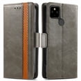 thumbnail image 3 of Case for Google Pixel 5a 5G Cover Leather Wallet Folio Case Book Design Flip Magnetic Closure - Grey, 3 of 5