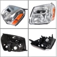 thumbnail image 6 of waltyotur GM2502254 Chrome Housing Driver Side Halogen Headlight Headlamp Assembly with Amber Corner Replacement for 2005 2006 2007 2008 2009 Equinox, 6 of 7
