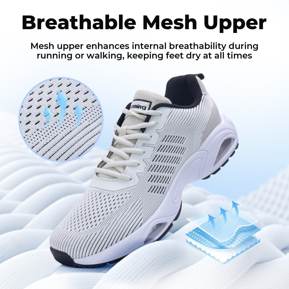 AHUSIR Men's Tennis Running Shoes Breathable Athletic Training Walking Sneakers for Gym Jogging Sports US 7-13