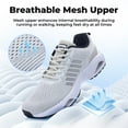 thumbnail image 4 of AHUSIR Men's Tennis Running Shoes Breathable Athletic Training Walking Sneakers for Gym Jogging Sports US 7-13, 4 of 8