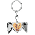 thumbnail image 1 of Porte-clés Slogan Coloré Chat Animal Cœur Aile d'Ange, 1 of 3