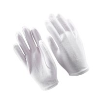 Raindrops 4 Pair Manicure Pure Cotton Protective Gloves Lightweight Gloves Work White