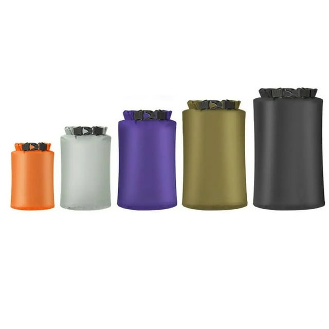 1 Pce/ 5 Pcs Sac Étanche Léger, Étui de Transport, Sacs Imperméables à Couvercle Roulé pour Kayak, Plage, Rafting, Bateau, Randonnée, Camping 3L/5L/12L/20L/35L